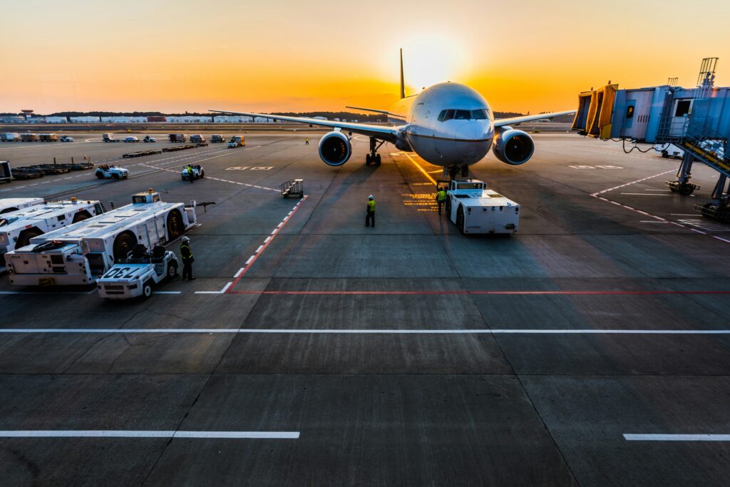 Very close to Charlotte International Airport